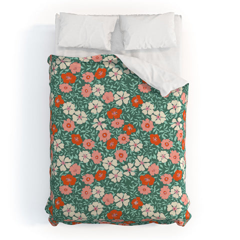 Schatzi Brown Jirra Floral Spring Duvet Cover