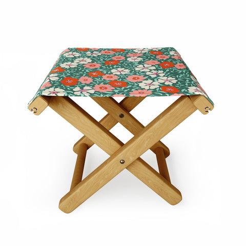 Schatzi Brown Jirra Floral Spring Folding Stool