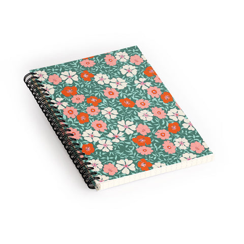 Schatzi Brown Jirra Floral Spring Spiral Notebook