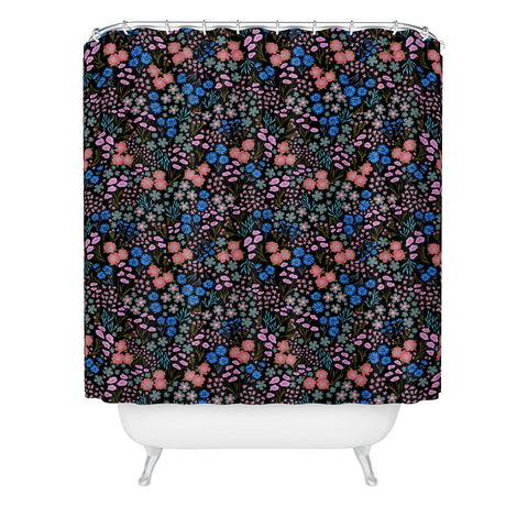 Schatzi Brown Joycelyn Ditsy Color Pop Shower Curtain