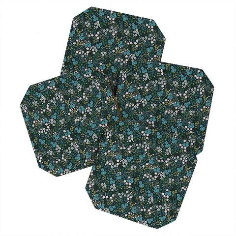 Schatzi Brown Joycelyn Ditsy Green Coaster Set