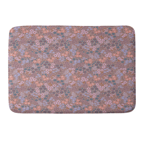 Schatzi Brown Joycelyn Ditsy Muted Mauve Memory Foam Bath Mat