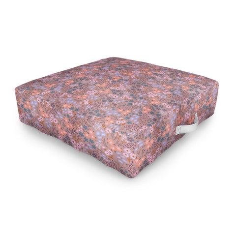 Schatzi Brown Joycelyn Ditsy Muted Mauve Outdoor Floor Cushion