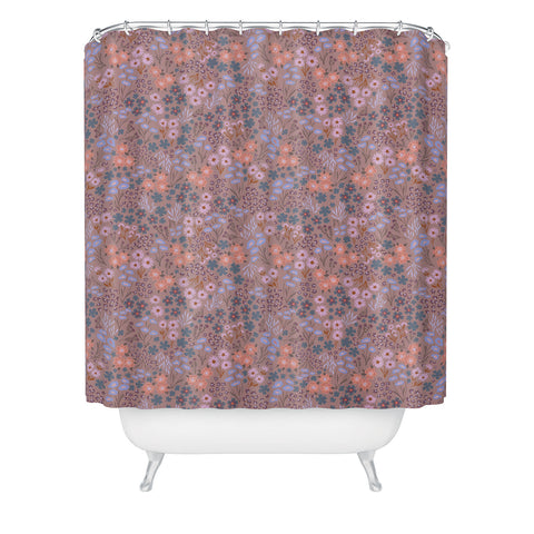 Schatzi Brown Joycelyn Ditsy Muted Mauve Shower Curtain