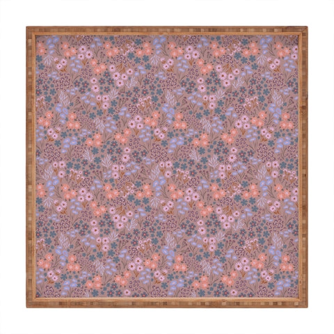 Schatzi Brown Joycelyn Ditsy Muted Mauve Square Tray