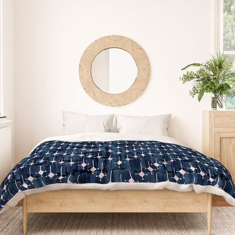 Schatzi Brown Justina Chevron Ink Duvet Cover