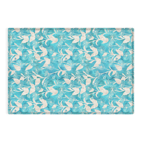 Schatzi Brown Justina Floral Turquoise Outdoor Rug