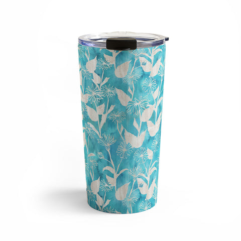 Schatzi Brown Justina Floral Turquoise Travel Mug