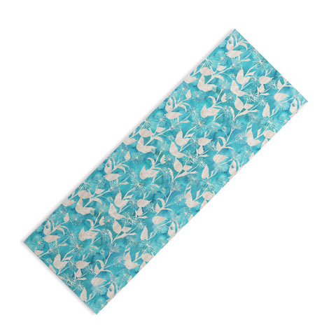 Schatzi Brown Justina Floral Turquoise Yoga Mat