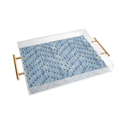 Schatzi Brown Justina Mix Denim Acrylic Tray