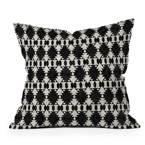 Schatzi Brown Kilim Kind 1E Outdoor Throw Pillow