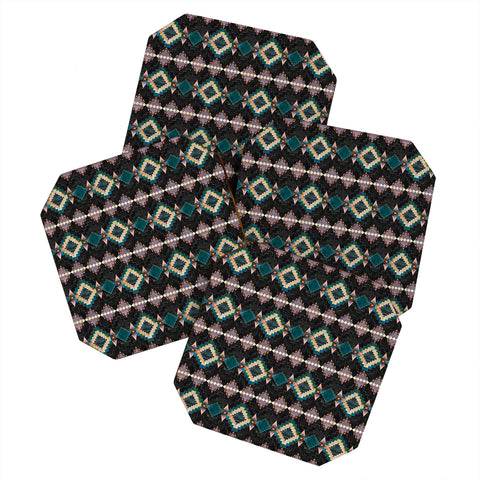 Schatzi Brown Kilim Kind 2b Coaster Set