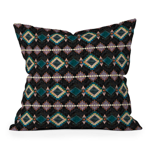 Schatzi Brown Kilim Kind 2b Outdoor Throw Pillow