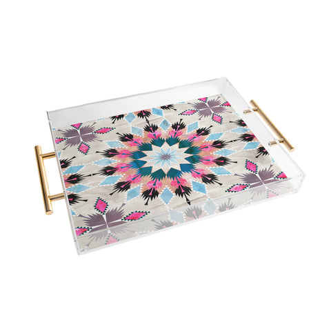 Schatzi Brown Kilim Kind Mandala A Acrylic Tray