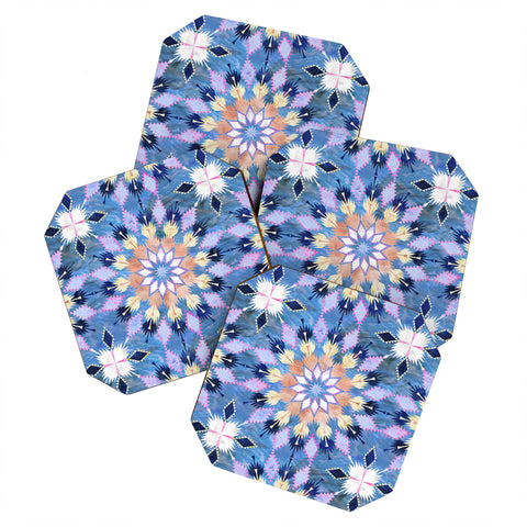 Schatzi Brown Kilim Kind Mandala B Coaster Set