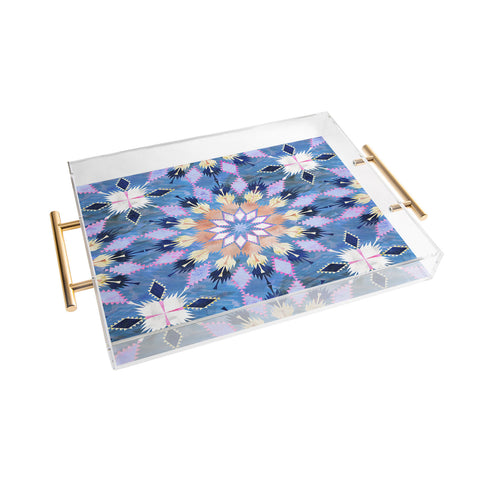 Schatzi Brown Kilim Kind Mandala B Acrylic Tray