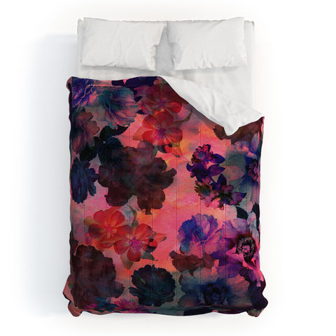 Schatzi Brown Le Fleur Pink Comforter