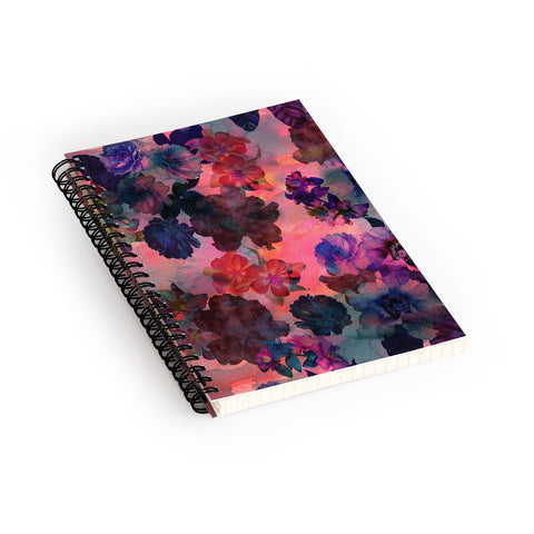 Schatzi Brown Le Fleur Pink Spiral Notebook