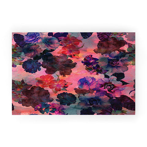 Schatzi Brown Le Fleur Pink Welcome Mat