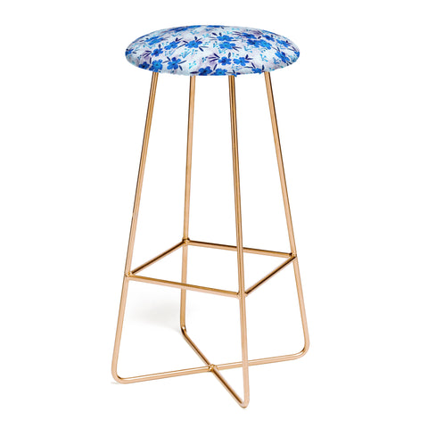 Schatzi Brown Leila Floral Bluebell Bar Stool