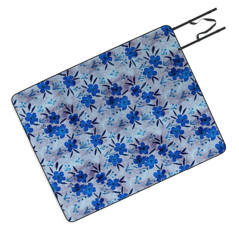 Schatzi Brown Leila Floral Bluebell Picnic Blanket