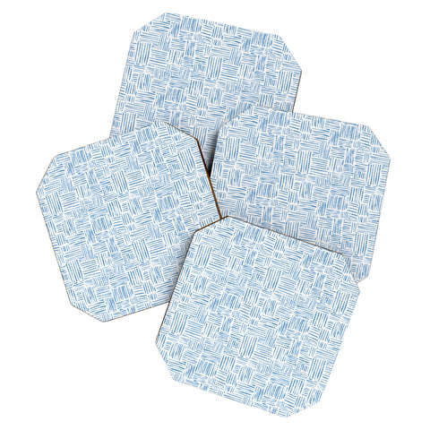 Schatzi Brown Leila Marks Blue Coaster Set
