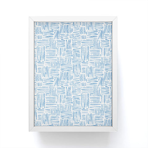 Schatzi Brown Leila Marks Blue Framed Mini Art Print