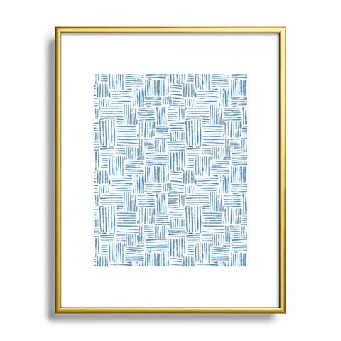 Schatzi Brown Leila Marks Blue Metal Framed Art Print
