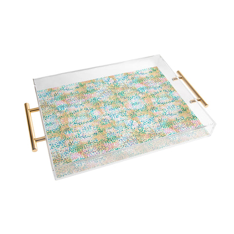 Schatzi Brown Leopard Pattern Snow Acrylic Tray