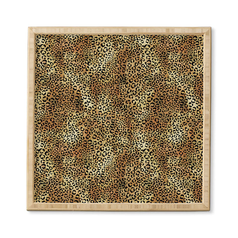 Schatzi Brown Leopard Tan Framed Wall Art