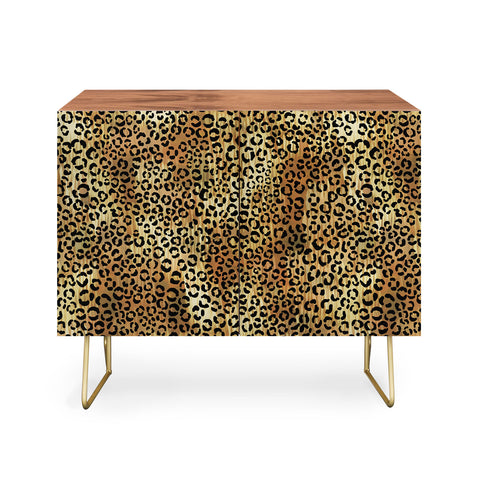 Schatzi Brown Leopard Tan Credenza