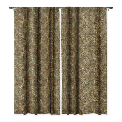 Schatzi Brown Leopard Tan Blackout Window Curtain