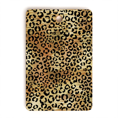 Schatzi Brown Leopard Tan Cutting Board Rectangle