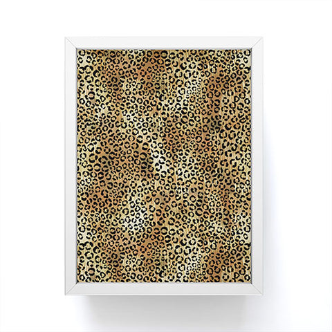 Schatzi Brown Leopard Tan Framed Mini Art Print