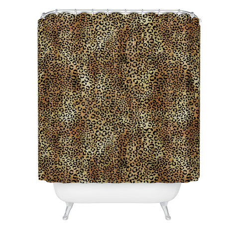 Schatzi Brown Leopard Tan Shower Curtain