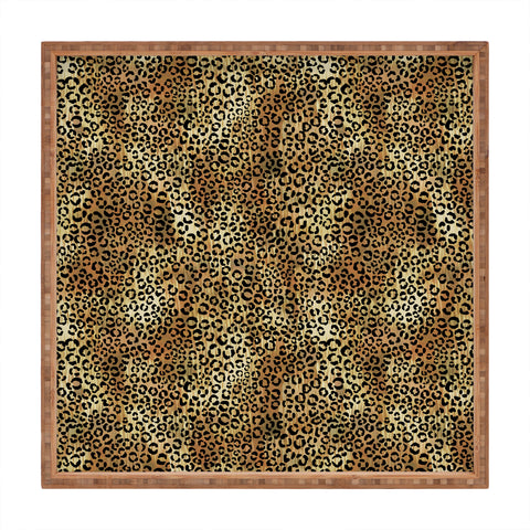 Schatzi Brown Leopard Tan Square Tray