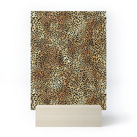 Schatzi Brown Leopard Tan Mini Art Print