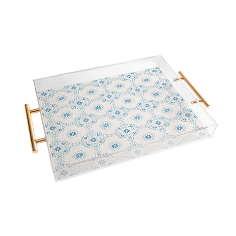 Schatzi Brown Libby Boho Aqua Acrylic Tray
