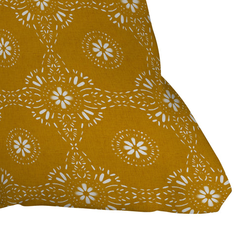 Schatzi Brown Libby Boho Marigold Outdoor Throw Pillow