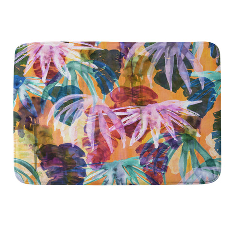 Schatzi Brown Lindsey Tropical Memory Foam Bath Mat
