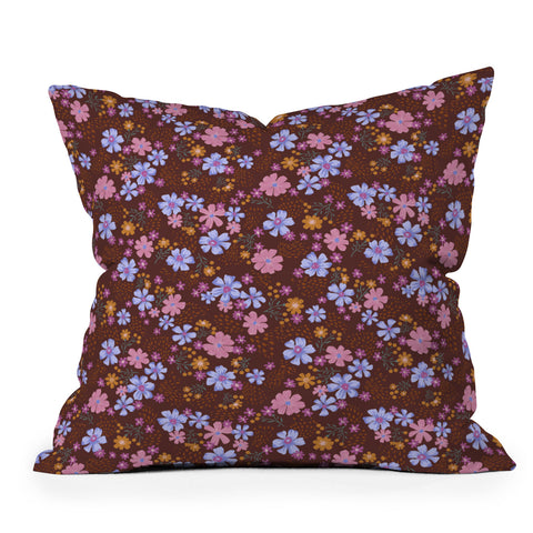 Schatzi Brown Macy Floral Autumn Throw Pillow