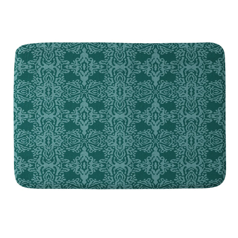Schatzi Brown Marlene Global Deep Green Memory Foam Bath Mat