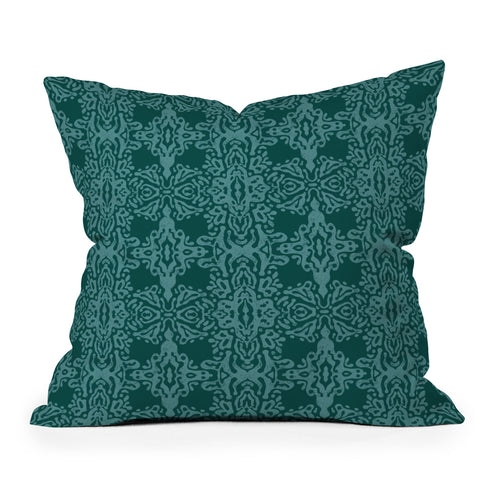 Schatzi Brown Marlene Global Deep Green Throw Pillow