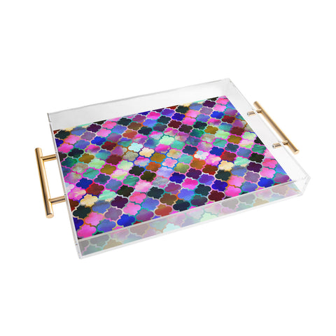 Schatzi Brown Marrakech Market Tilemix Acrylic Tray