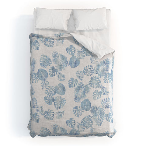 Schatzi Brown Maui Luau Chambray Duvet Cover