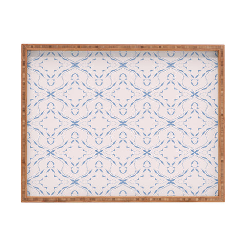 Schatzi Brown McKenzie Global Powder Blue Rectangular Tray