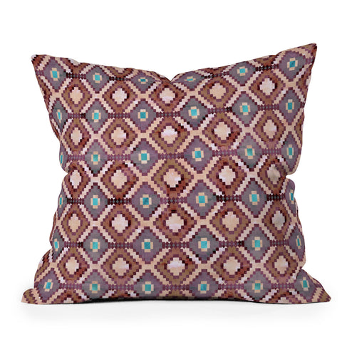 Schatzi Brown Merri Diamond Dusty Outdoor Throw Pillow