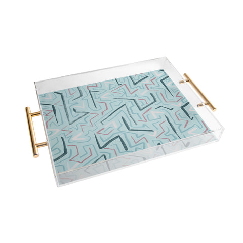 Schatzi Brown Modern Line Zepher Acrylic Tray