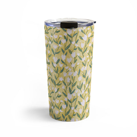 Schatzi Brown Ninna Floral Yellow Travel Mug
