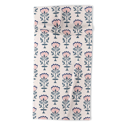 Schatzi Brown Norr Flower Ivory Beach Towel